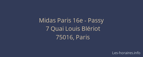 Midas Paris 16e - Passy