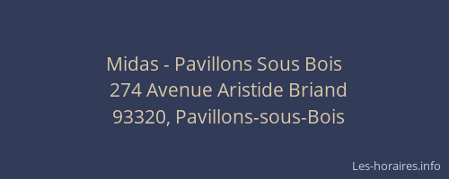 Midas - Pavillons Sous Bois