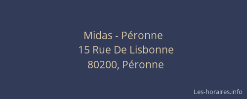 Midas - Péronne