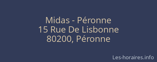 Midas - Péronne