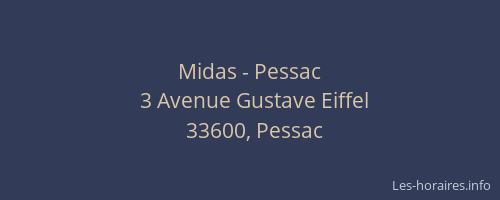 Midas - Pessac