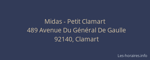 Midas - Petit Clamart