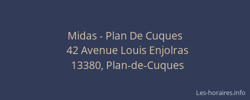 Midas - Plan De Cuques
