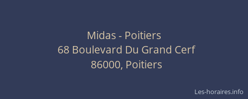 Midas - Poitiers