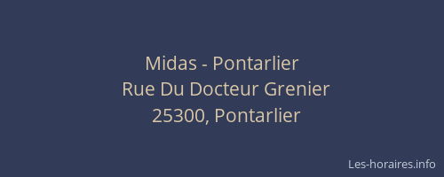 Midas - Pontarlier