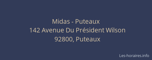 Midas - Puteaux