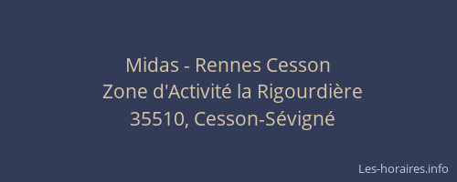 Midas - Rennes Cesson