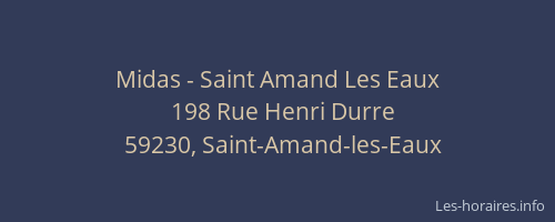 Midas - Saint Amand Les Eaux