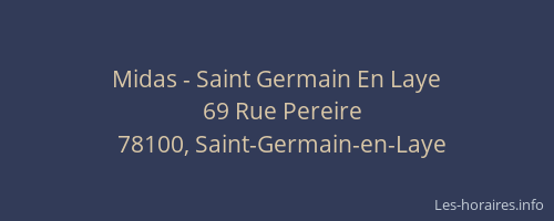 Midas - Saint Germain En Laye