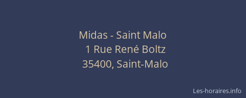 Midas - Saint Malo