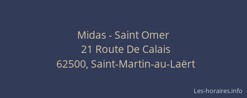 Midas - Saint Omer