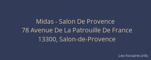 Midas - Salon De Provence