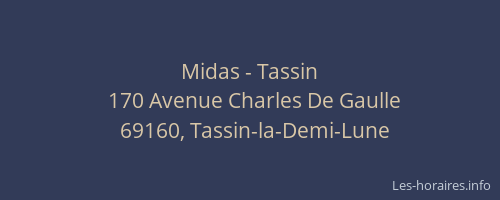 Midas - Tassin