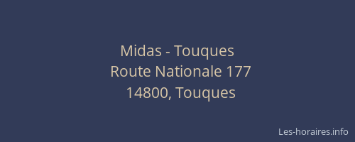 Midas - Touques