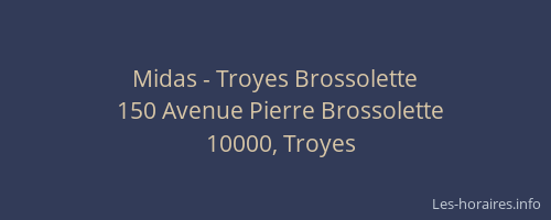 Midas - Troyes Brossolette