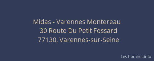 Midas - Varennes Montereau