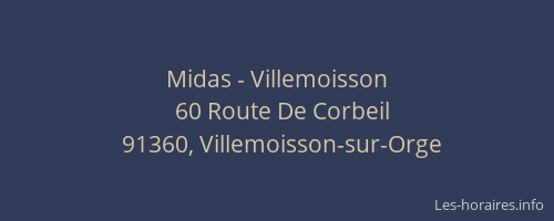 Midas - Villemoisson