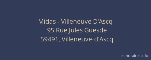 Midas - Villeneuve D'Ascq