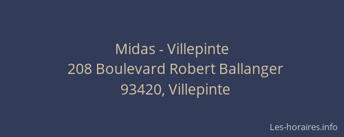 Midas - Villepinte