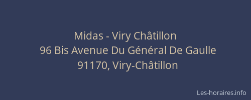 Midas - Viry Châtillon
