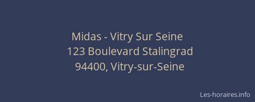 Midas - Vitry Sur Seine