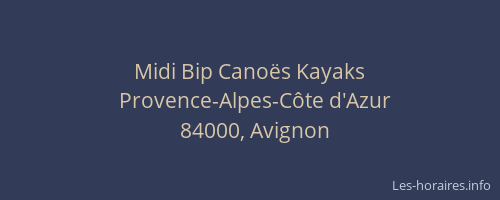 Midi Bip Canoës Kayaks