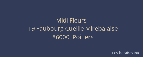 Midi Fleurs