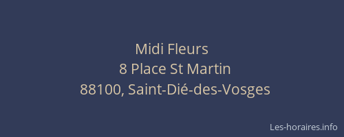 Midi Fleurs