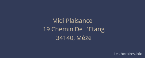 Midi Plaisance