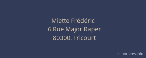 Miette Fr&eacute;d&eacute;ric
