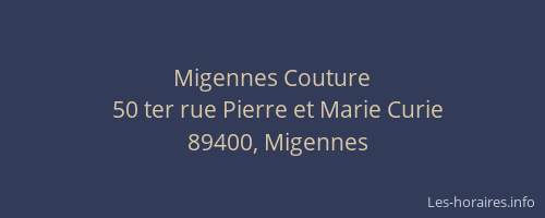 Migennes Couture