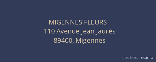 MIGENNES FLEURS