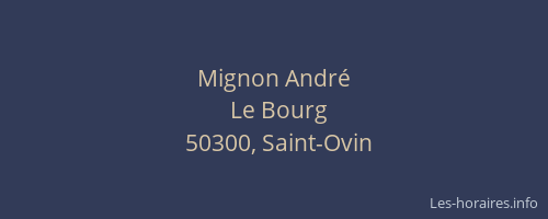 Mignon Andr&eacute;