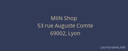 MIIN Shop