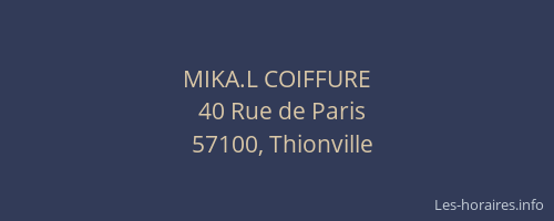 MIKA.L COIFFURE