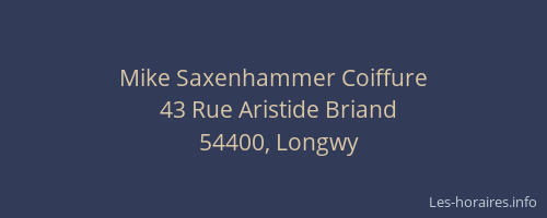 Mike Saxenhammer Coiffure