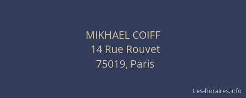 MIKHAEL COIFF