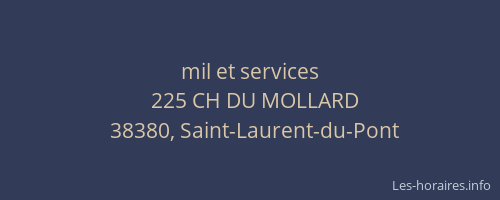 mil et services