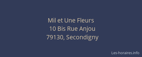 Mil et Une Fleurs