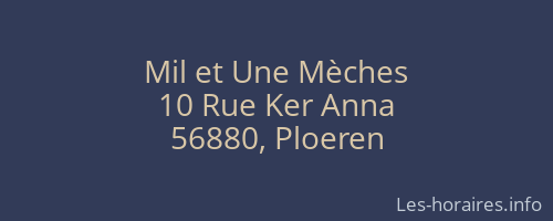 Mil et Une Mèches