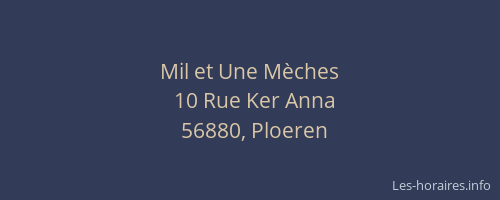 Mil et Une M&egrave;ches