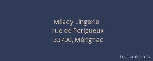Milady Lingerie