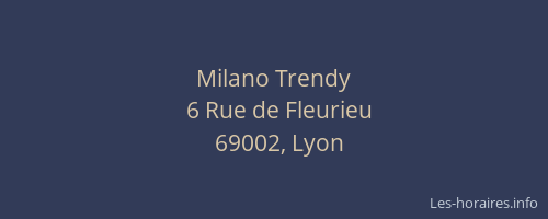 Milano Trendy