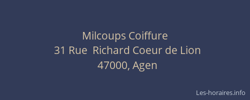 Milcoups Coiffure