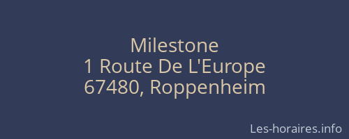 Milestone
