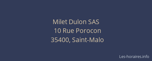 Milet Dulon SAS
