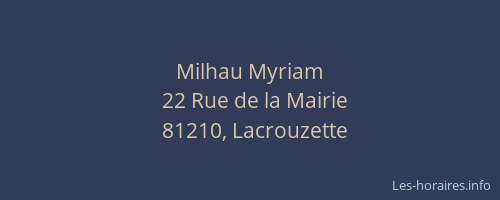 Milhau Myriam