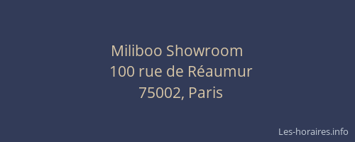 Miliboo Showroom