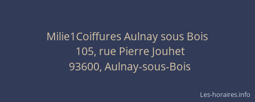 Milie1Coiffures Aulnay sous Bois