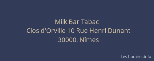 Milk Bar Tabac